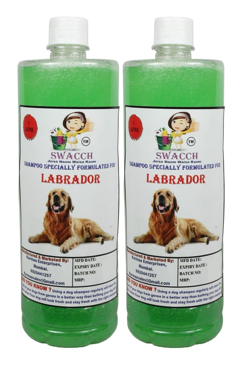 swacch Pet Shampoo | Puppy Safe Shampoo | PH Balanced | Ditch to Itch for Labrador Dog Shampoo 2 Litre (Neem Alovera) + Goofy Ball Chew Toy Combo Pack - Image 2