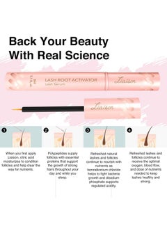 Liaison Eyelash Growth Serum (3Ml) Premium Lash Serum For Eyelash Growth Thickness, Stronger, Healthier Lashes - Eye Lash Serum Growth - Vegan & Cruelty Free - Lash Growth Serum - 2 Month Supply - Usa  - Image 1