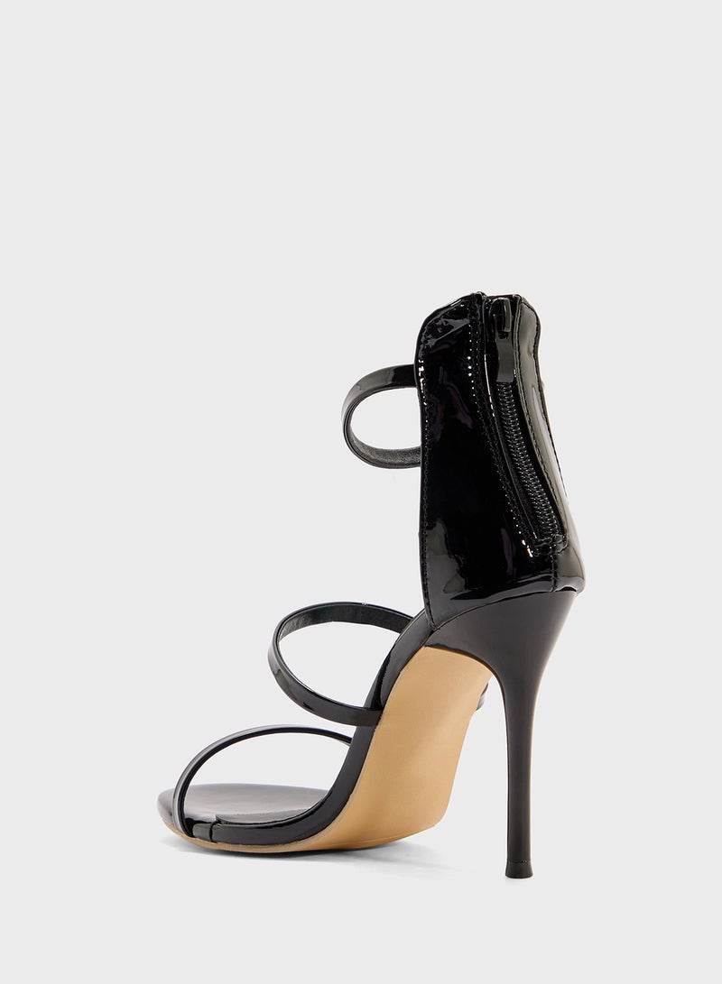 Ginger Triple Strap Heeled Sandal  - Image 3