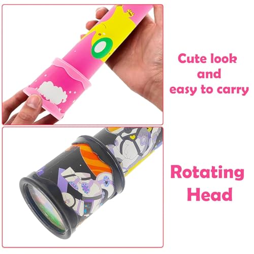 VGRASSP Classic Telescopic Kaleidoscope Toy for Kids - Magical Rotation for Viewing Colorful and Beautiful Patterns - Birthday Return Gift - Color and Design As Per Stock (Pack of 2) - Image 4