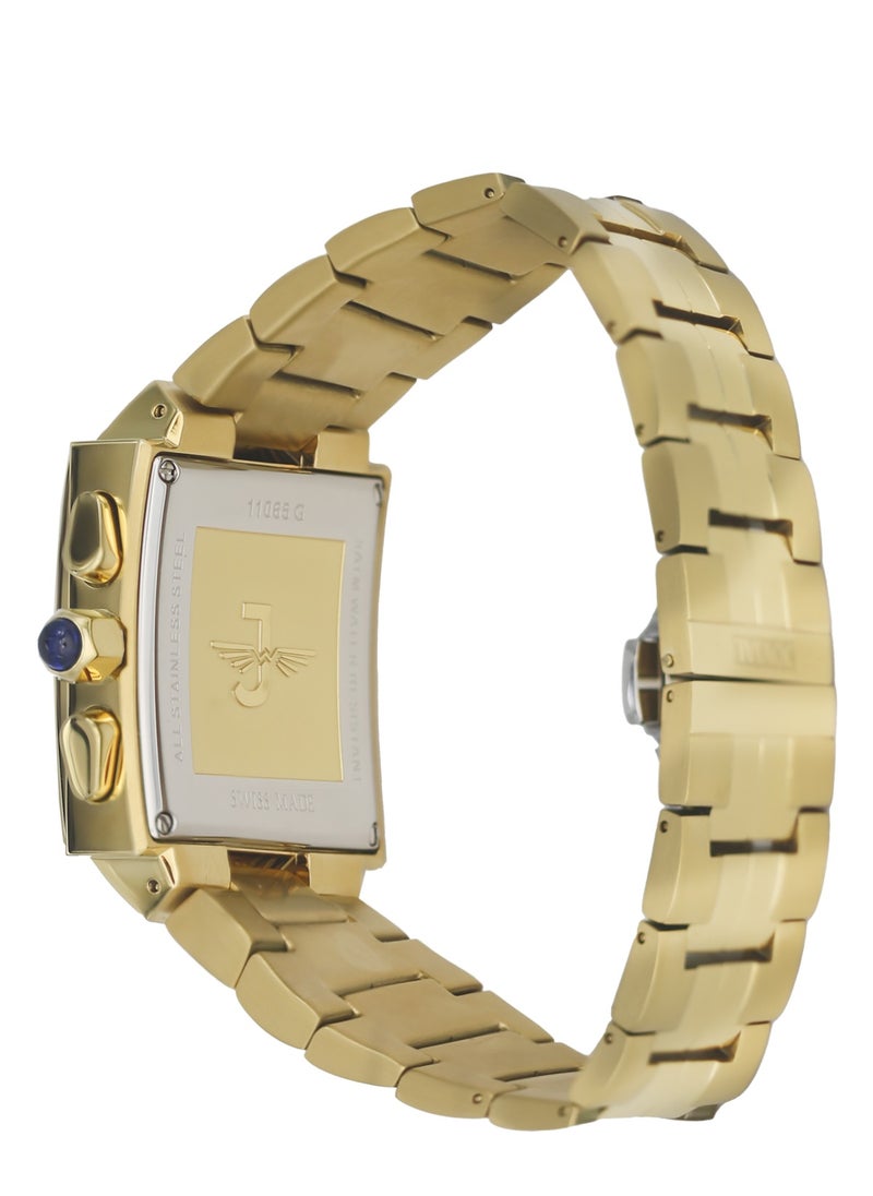 Jovial - Men's Fashion metal band watch, 37mm, Golden - Image 1