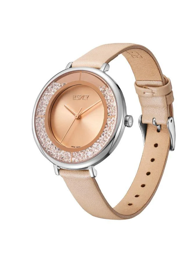 إكستاسي Women's Stainless Steel Analog Watch E23501-SLCK - 35.5 mm