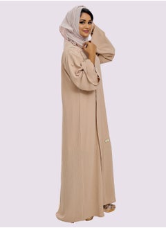 Sara Arabia Sara Arabia Casual Pleated Front Open Abaya  - Image 3