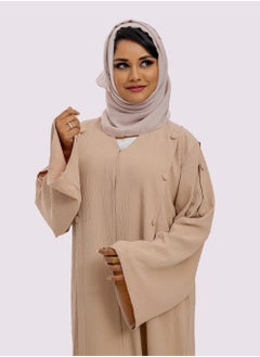 Sara Arabia Sara Arabia Casual Pleated Front Open Abaya  - Image 5
