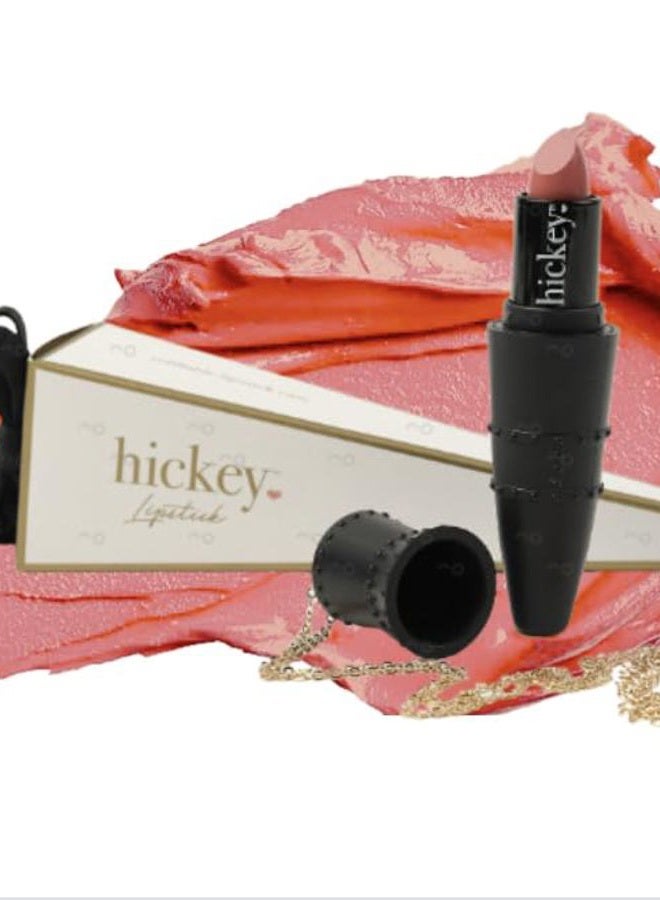 Hickey قلادة أحمر شفاه قابلة لإعادة التعبئة | خالية من الجلوتين | أحمر شفاه عضوي مرطب وطويل الأمد للنساء | لمسة مخملية - Image 1