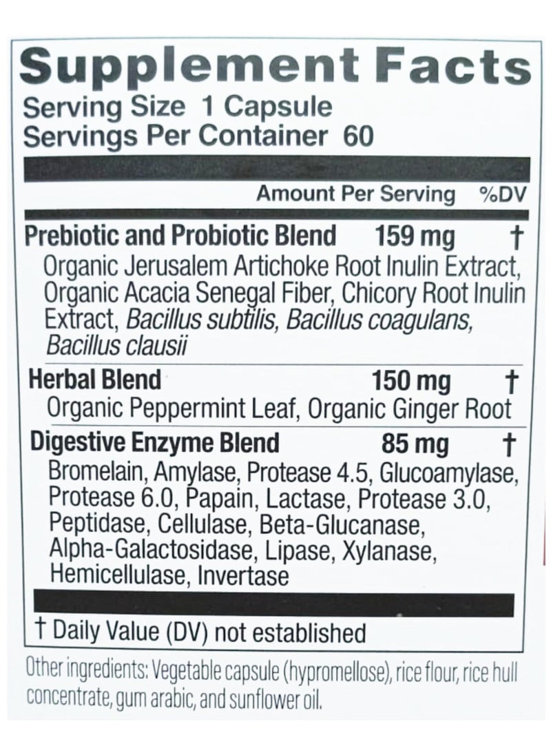 Physician's CHOICE - Digestive Enzyme Blend with Prebiotics + Probiotics, 60 Capsules - Image 1