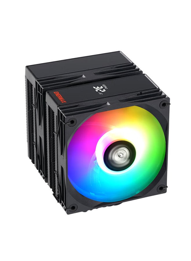 Enermax Td60d-argb Air Cooler With Argb Sync, Intelligent Digital Display, Composite Heat Pipes, Nickel-plated Copper Base, Pwm Intelligent Control, 280w Tdp - Image 3