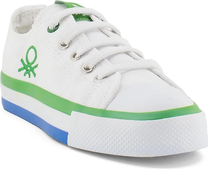 Benetton 30175F Kids Sports Shoes White-Green