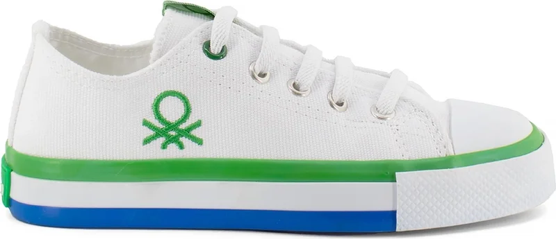 Benetton 30175F Kids Sports Shoes White-Green