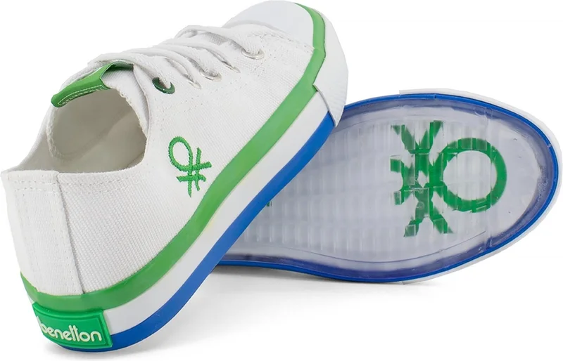 Benetton 30175F Kids Sports Shoes White-Green