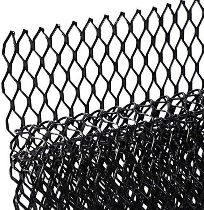 AggAuto 40"x13" Car Grill Mesh - Black Aluminum Alloy Rhombic Hole Bumper Grille Insert, Universal Fit - Image 3