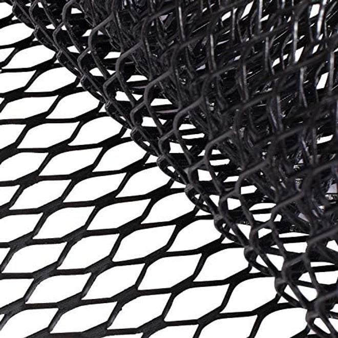AggAuto 40"x13" Car Grill Mesh - Black Aluminum Alloy Rhombic Hole Bumper Grille Insert, Universal Fit - Image 4