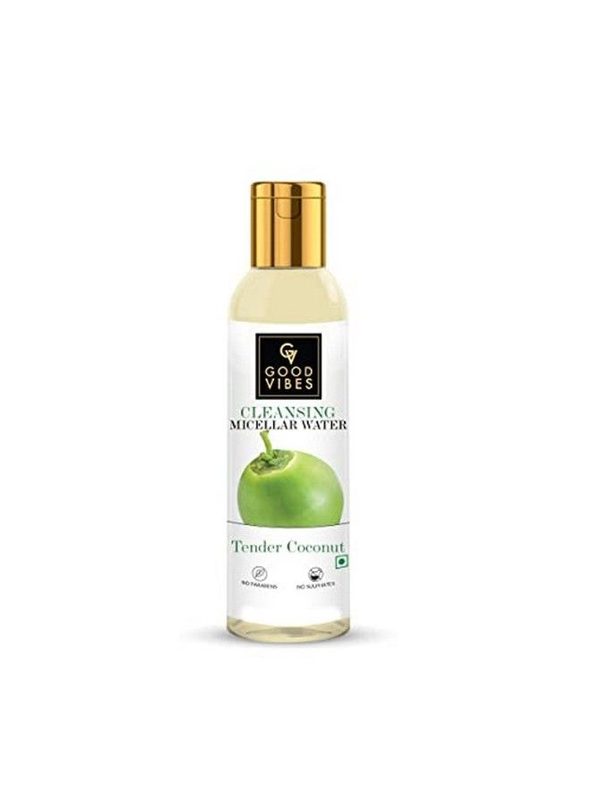 Tender Coconut Cleansing Micellar Water 120 Ml | Makeup Remover For All Skin Types | Hydrating Moisturizing & Soothing Micellar Cleansing Water | Vegan No Parabens Sulphates & Silicones