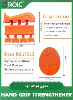 GROIC Grip Strength Trainer, Forearm Exerciser,Hand Strengthener Hand Exercisers for Strength, Finger Strengthener,Forearm Workout Ring Muscle Building and Injury Recovery Athletes  - Image 5