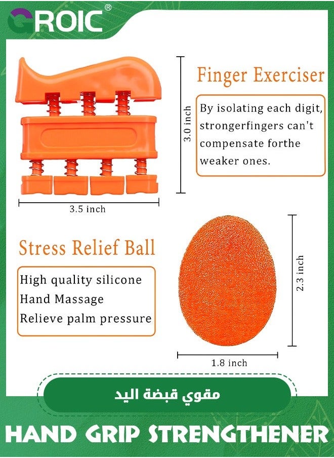 GROIC - Grip Strength Trainer, Forearm Exerciser,Hand Strengthener Hand Exercisers for Strength, Finger Strengthener,Forearm Workout Ring Muscle Building and Injury Recovery Athletes - Image 1