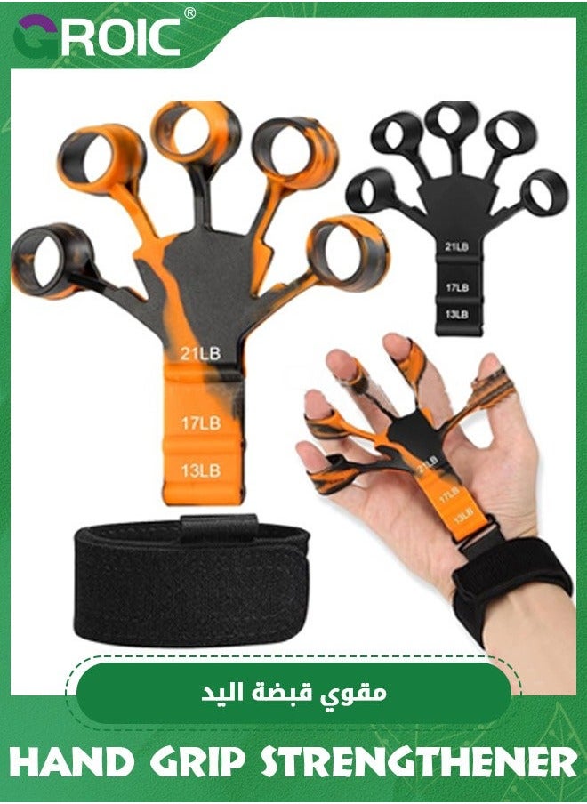 GROIC - Grip Strength Trainer, Forearm Exerciser,Hand Strengthener Hand Exercisers for Strength, Finger Strengthener,Forearm Workout Ring Muscle Building and Injury Recovery Athletes - Image 1