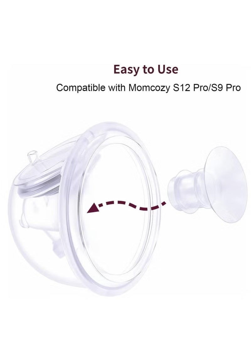 10PCS Flange Inserts 13/15/17/19/21mm 10PC,for Momcozy S12 Pro/S9 Pro/S12/S9 Wearable Breastpump Cup,for Medela/Spectra/Bellaaby/TSRETE 24mm Shields/Flanges,Reduce Tunnel Down to Other Size - Image 3