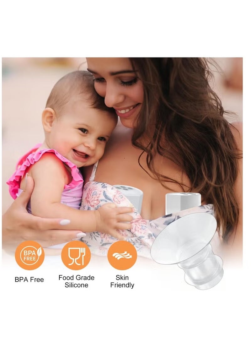 10PCS Flange Inserts 13/15/17/19/21mm 10PC,for Momcozy S12 Pro/S9 Pro/S12/S9 Wearable Breastpump Cup,for Medela/Spectra/Bellaaby/TSRETE 24mm Shields/Flanges,Reduce Tunnel Down to Other Size - Image 4