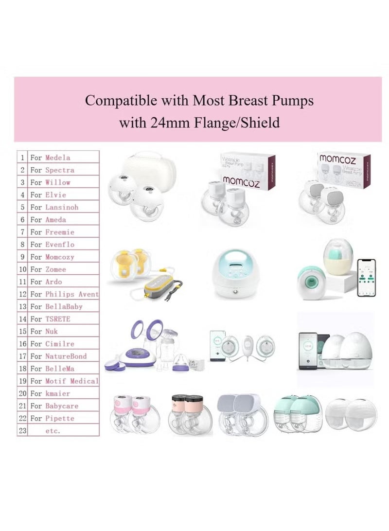 10PCS Flange Inserts 13/15/17/19/21mm 10PC,for Momcozy S12 Pro/S9 Pro/S12/S9 Wearable Breastpump Cup,for Medela/Spectra/Bellaaby/TSRETE 24mm Shields/Flanges,Reduce Tunnel Down to Other Size - Image 5