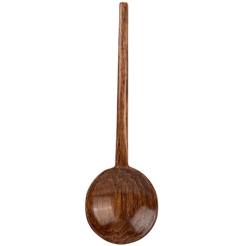 Long Handle Wooden Soup Spoon Portable Kitchen Serving Spoon for Ramen and Soup - Image 1