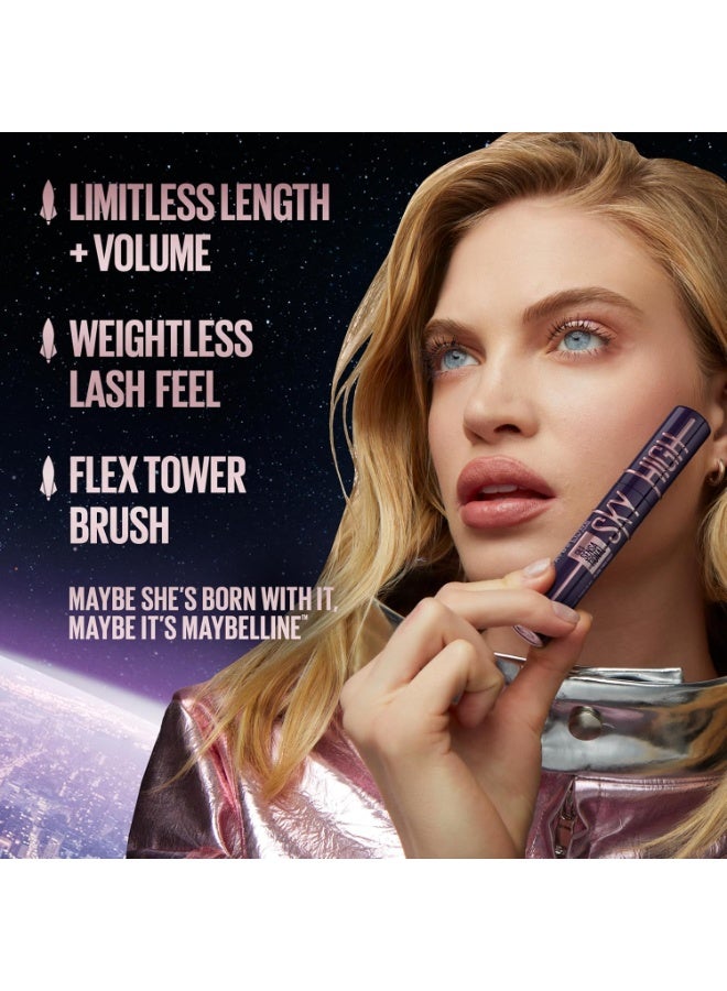 نيويورك ماسكارا سكاي هاي لتكثيف الرموش، قابلة للغسل، لون أسود - Image 1