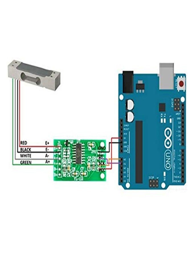 Bolsen Digital Load Cell Weight Sensor 1KG/5kg/10kg/20kg Portable Electronic Kitchen Scale + HX711 Weighing Sensors Ad Module for (1kg) - Image 4