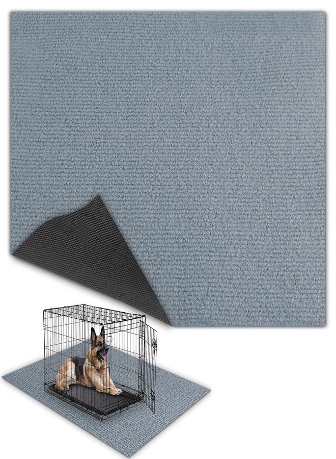 TRINKA Dog Crate Mat Liner, 46" X 60" X 0.2" Extra Large Waterproof Non-Slip Mat for Under Dog Kennel, Absorbs Urine Washable Reusable Under Pet Crate Pad to Protect Floors (Light Gray) - Image 1