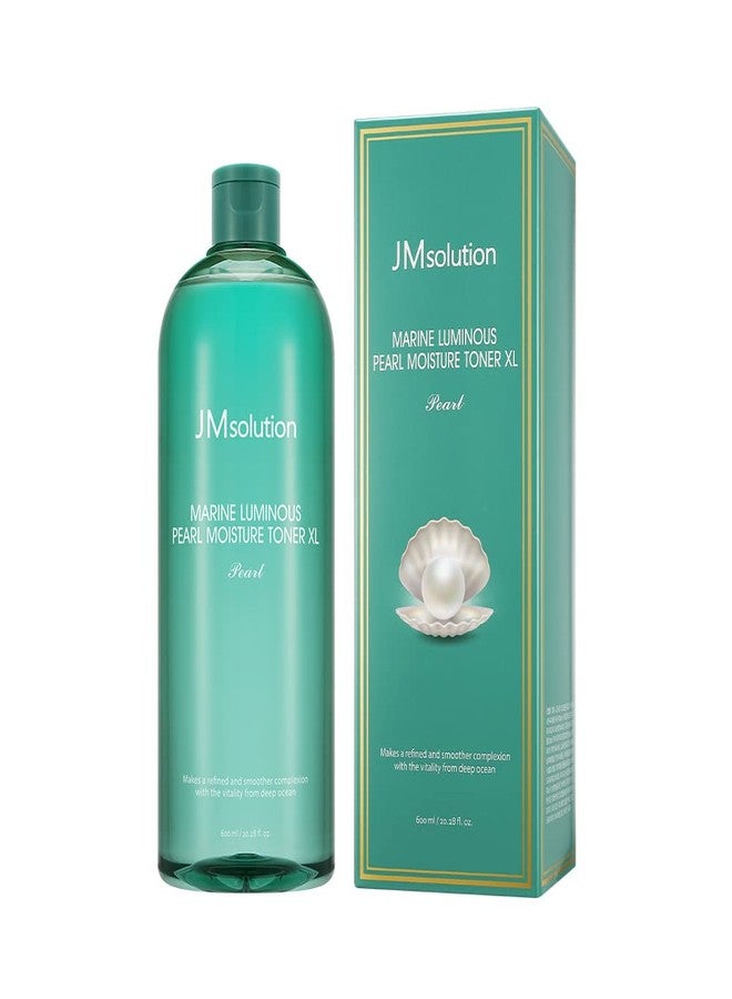 JMsolution Marine Luminous Pearl Moisture Toner X-Large 20.28 fl oz - Korean Skincare for Hydration & Radiance - Image 1