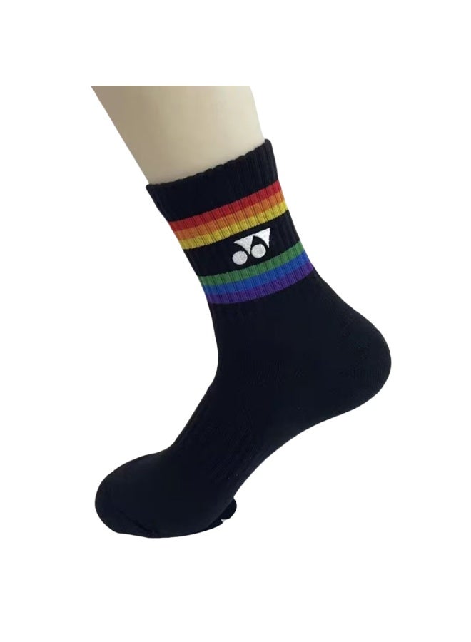 KUYING Fashion Anti Slip Breathable Sports Socks Three Piece Set 