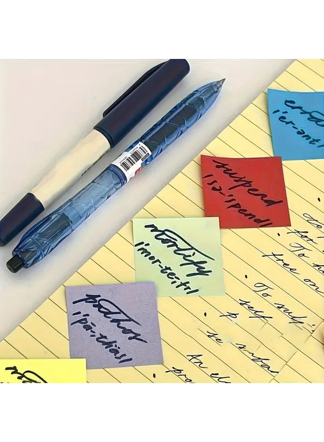 500 Self Adhesive Pastel and Neon Mini Sticky Notes Mixed Color for Office School - Image 2