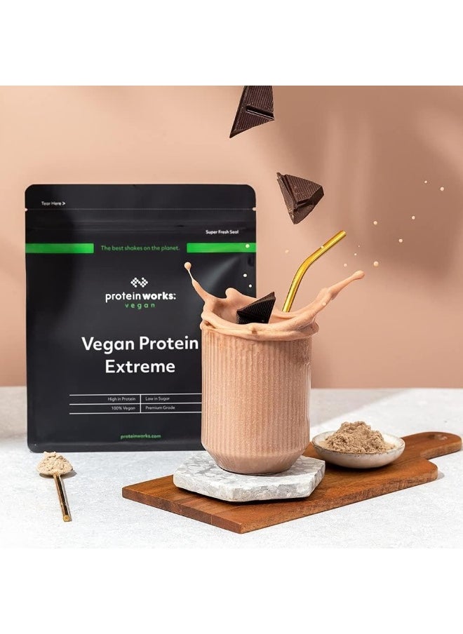 THE PROTEIN WORKS Vegan Protein Extreme Added Vitamin Blend Vegan Protein Powder Plant Based Protein Shake 57 Servings Vanilla Creme 2Kg  - Image 2