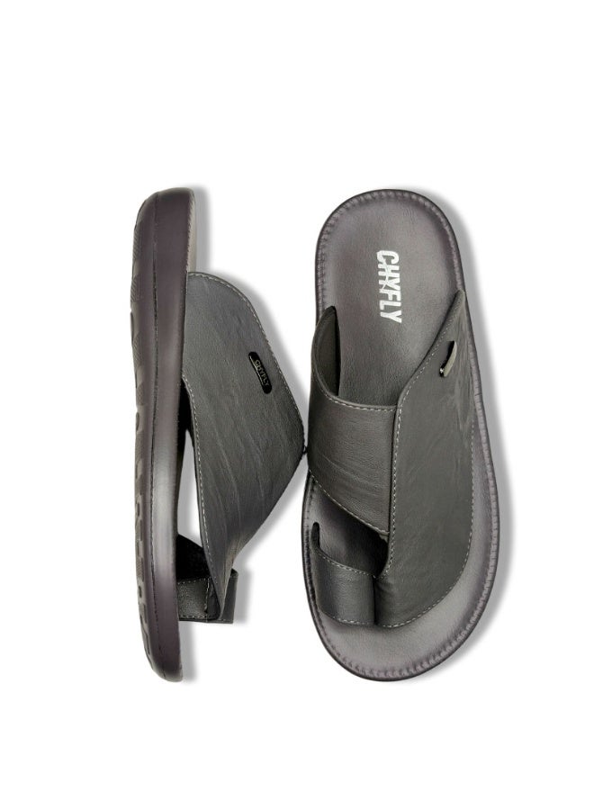 Men's Arabian-Style Toe-Ring Slippers, Open-Toe Flat Slippers, Soft And Non-Slip Casual Summer Slippers, Can Be Paired With A Robe, Suitable For Everyday Indoor And Outdoor Wear In The Gulf Region - Image 3