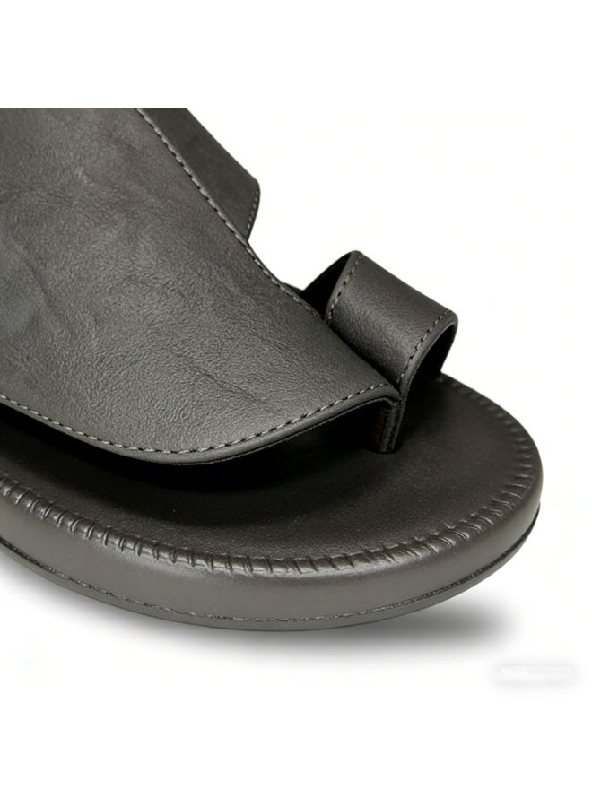 Men's Arabian-Style Toe-Ring Slippers, Open-Toe Flat Slippers, Soft And Non-Slip Casual Summer Slippers, Can Be Paired With A Robe, Suitable For Everyday Indoor And Outdoor Wear In The Gulf Region - Image 4
