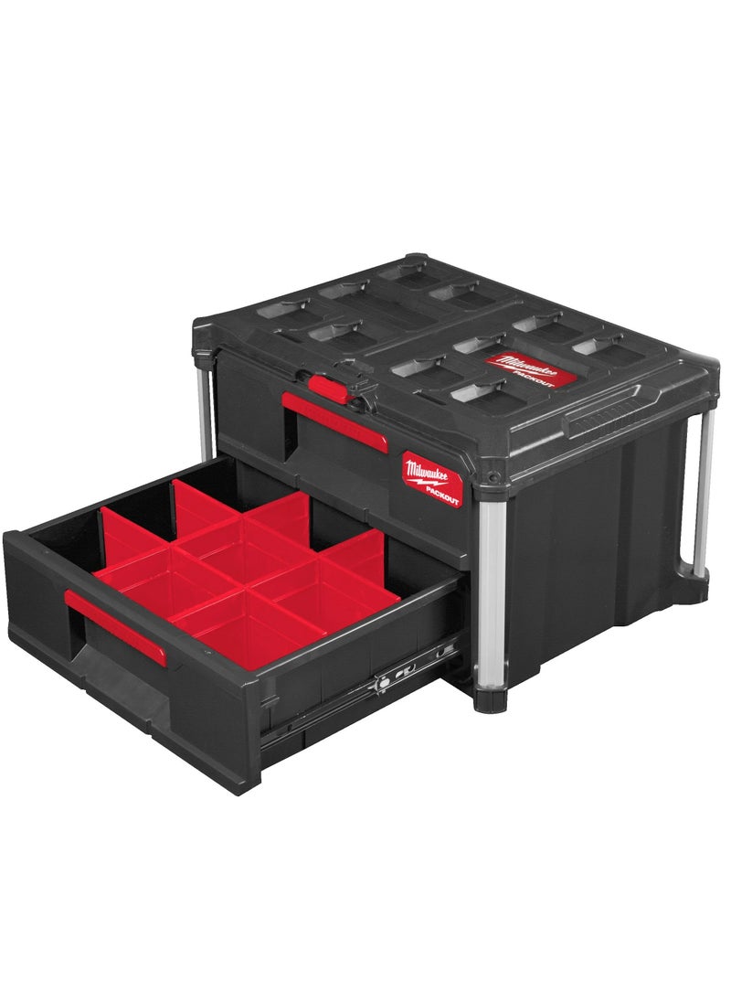 Milwaukee - 1-Piece Packout 2 Drawer Tool Box - Image 1