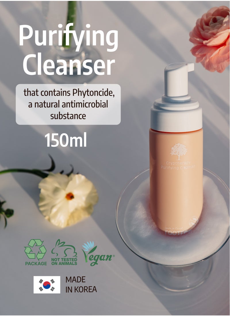 rootree - Cryptherapy Purifying Cleanser - Korean Skincare, Face Wash, Gentle Exfoliaitng, Hydrating and Moistruising, Vegan & Cruelty Free - Image 1