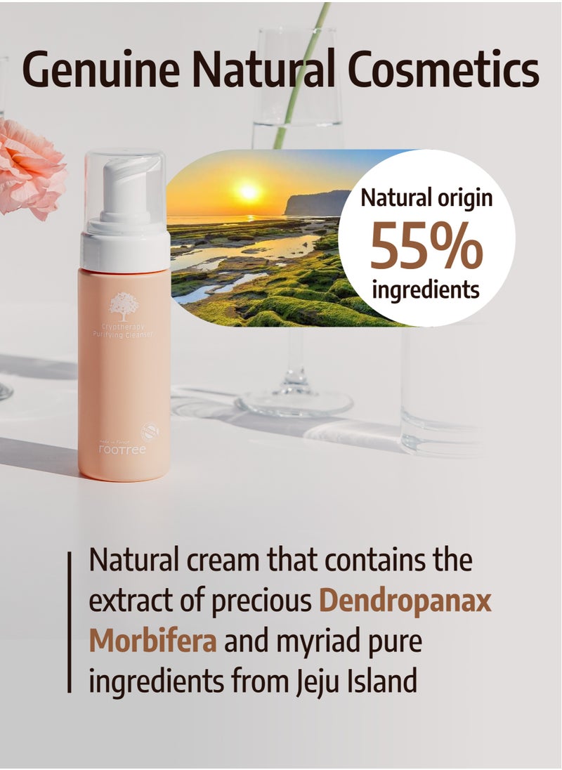 rootree - Cryptherapy Purifying Cleanser - Korean Skincare, Face Wash, Gentle Exfoliaitng, Hydrating and Moistruising, Vegan & Cruelty Free - Image 1