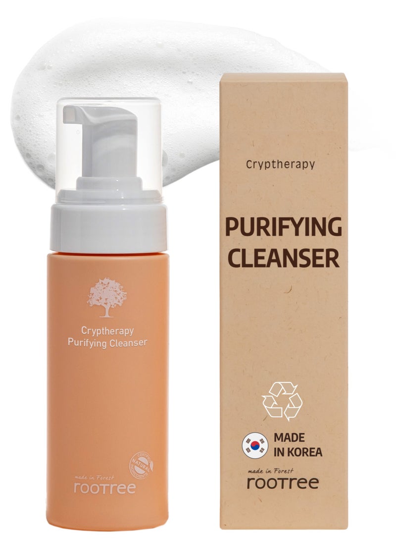 rootree - Cryptherapy Purifying Cleanser - Korean Skincare, Face Wash, Gentle Exfoliaitng, Hydrating and Moistruising, Vegan & Cruelty Free - Image 1