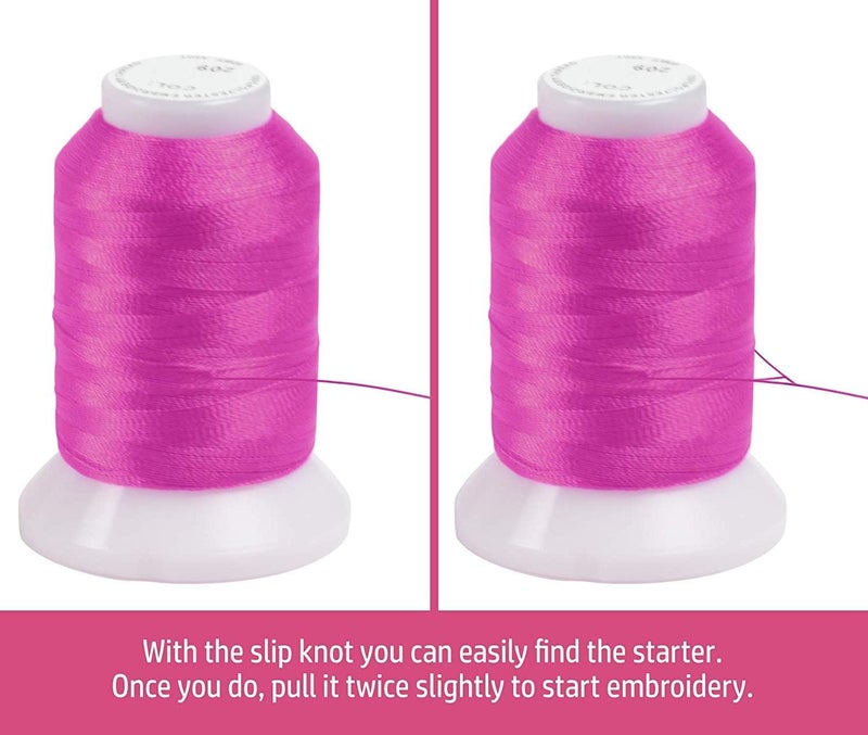 ThreadNanny 80 مخروط (1100 ياردة لكل منها) من خيوط التطريز البوليستر متوافقة مع آلات Brother و Babylock و Janome و Singer و Pfaff و Husqvarna و Bernina - Image 4