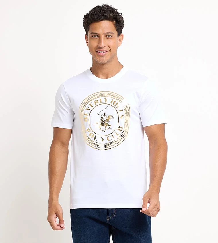 Beverly Hills Polo Club Logo Embroidered Short Sleeves T-Shirt