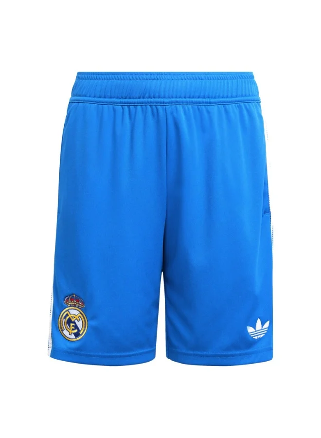 Adidas Adidas Real 3 Sho Y U Blue Football/Soccer Shorts For Unisex