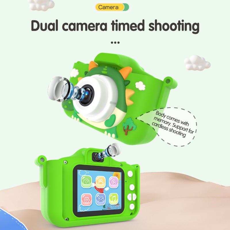 Kids Digital Camera: 48MP 1080P Dual Lenses, 2.0 Inch IPS Screen - User-friendly Controls Built-in Games, Toddler Camera for Boys Girls Birthday Holiday Gifts - Image 3