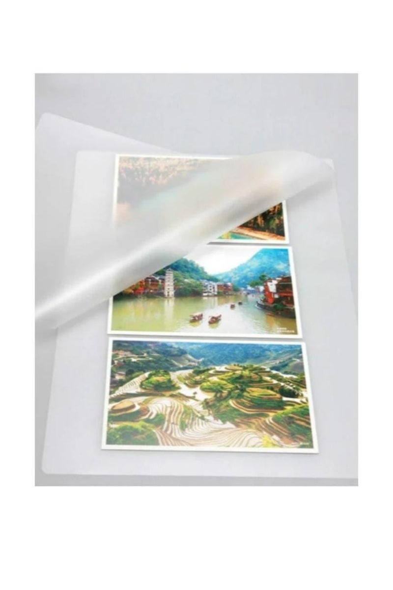 100-Piece A4 Film Lamination Sheets Clear - Image 1