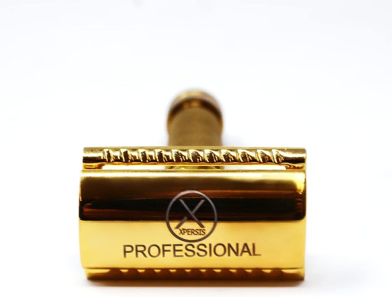 XPERSIS PRO Safety Razor For Men Double Edge Real Hand Crafted German Steel Gold - Image 2