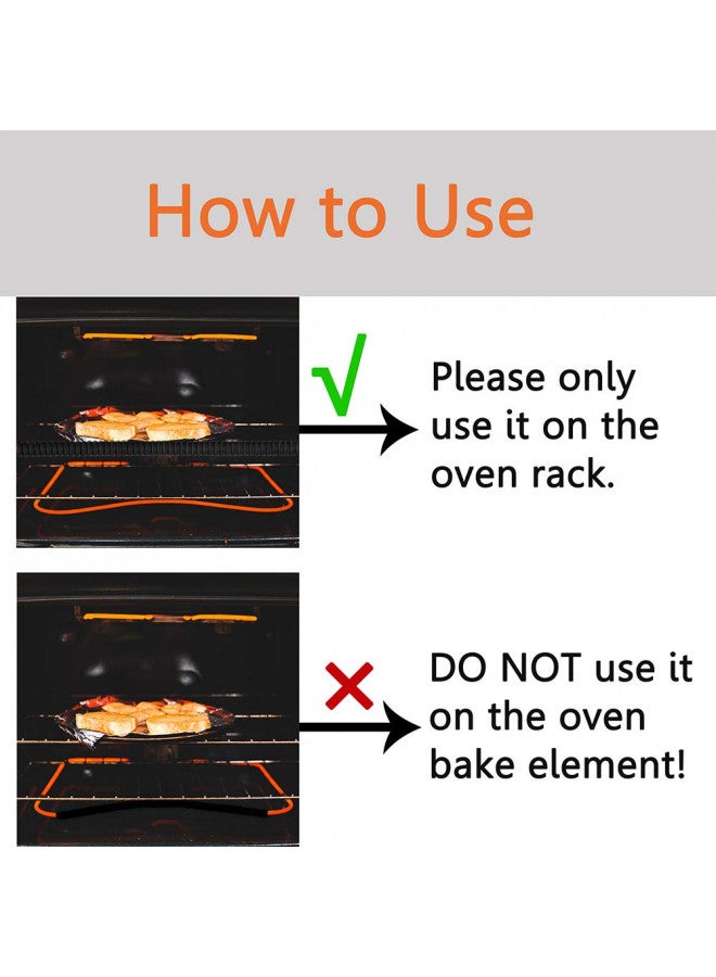 LeeYean Oven Guards for Racks - 4 Pack Heat Resistant Silicone Oven Rack Shields Cover 14 inches Long Oven Rack Edge Protector, Protect Against Burns and Scars (Black) - Image 3