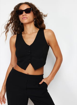 Black Plain Slim Regular Button Detailed Crop Vest TWOSS23YE00037 - pzsku/ZB12FBB9EEA4EE35316D3Z/45/_/1739718379/7d413083-f2f2-4970-8bc1-09d56e252099