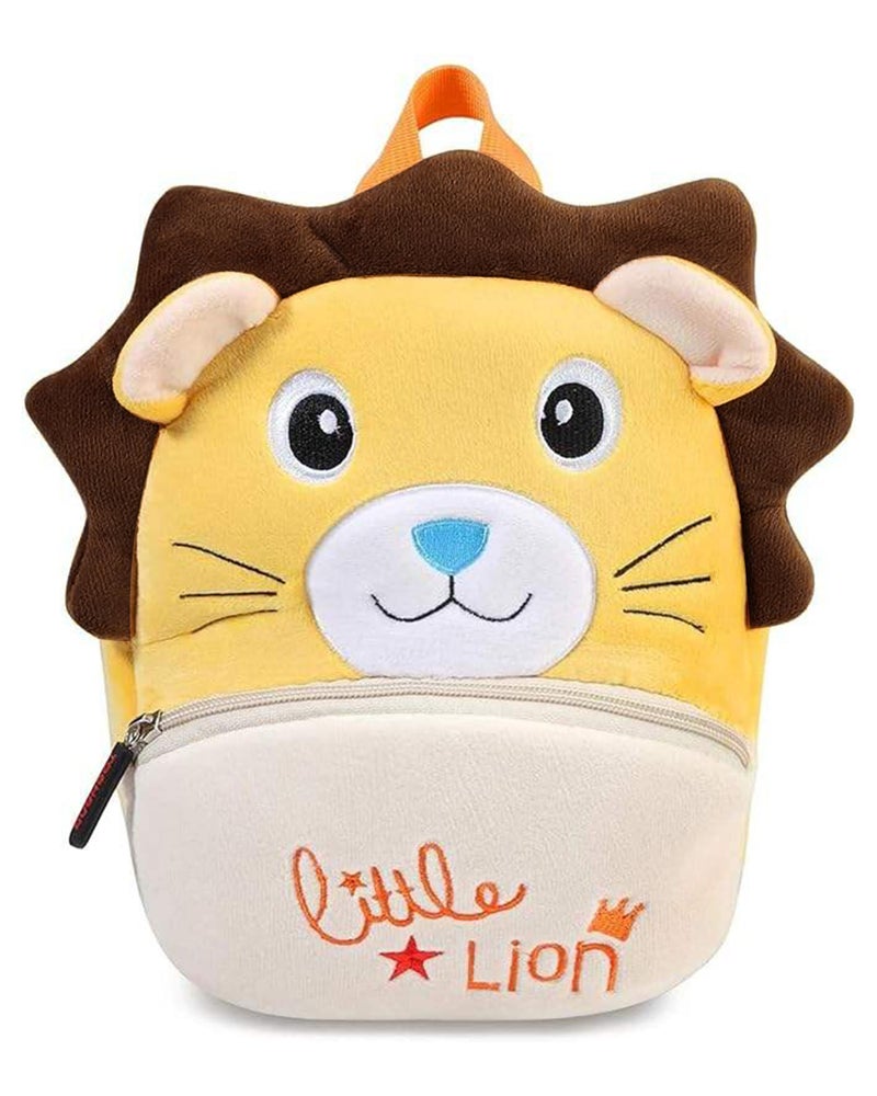 ADISA Kids Backpack Toddler Bag Back Pack Plush Cartoon for Girls and Boys 1-5 Years (BP101-YEL) - Image 5