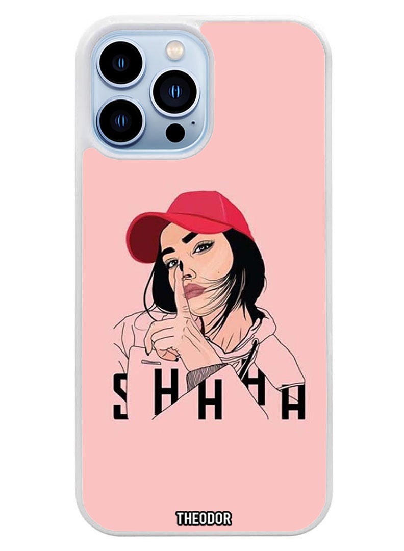 Theodor Protective Case Cover For APPLE IPHONE 14 Pro shhh (White Bumper) - Image 1