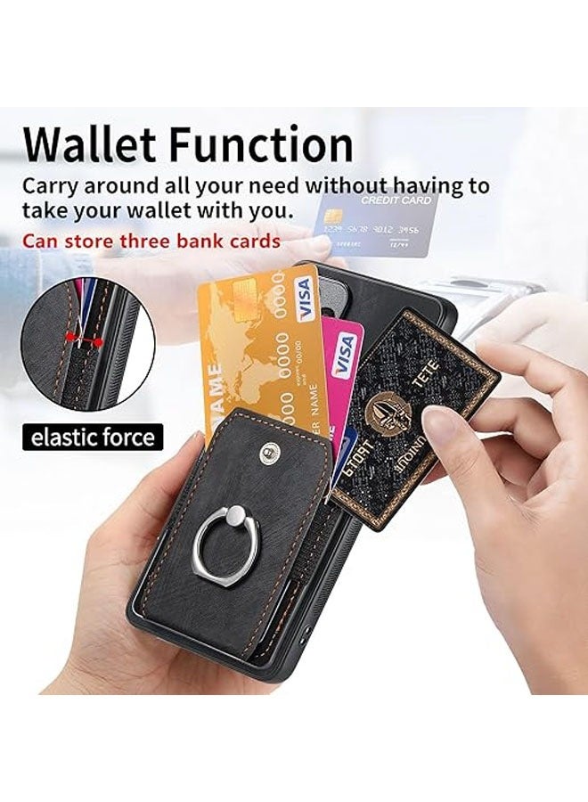 Xiaomi Redmi Note 13 Pro Plus 5G Case, Ultra-Slim Drop-Resistant TPU Case, Card Holder, Note 13 Pro + Multifunctional Case with Bracket Ring - Image 2
