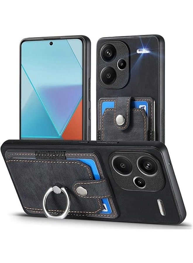 Xiaomi Redmi Note 13 Pro Plus 5G Case, Ultra-Slim Drop-Resistant TPU Case, Card Holder, Note 13 Pro + Multifunctional Case with Bracket Ring - Image 1