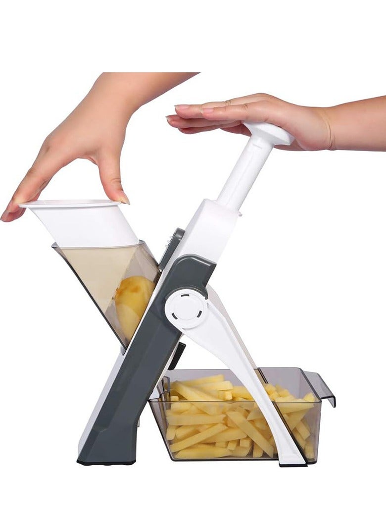 Multifunctional vegetable cutter, kitchen grater, household vegetable cutter, potato shredder, gold slicer, small kitchen  - Image 2
